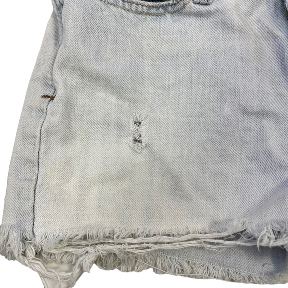 ABERCROMBIE & Fitch Denim Jean Cutoffs 2 Madison Light Wash Low Rise - Picture 5 of 9